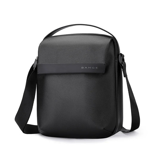 Nytra BANGE 2876 black crossbody sling bag with minimalist design and adjustable strap, ideal for daily use and travel.