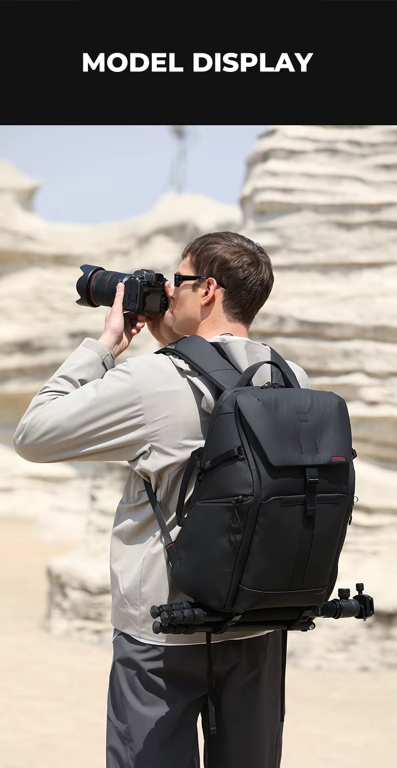 BANGE BG-XJ327 Waterproof Camera Backpack — zipper detail
