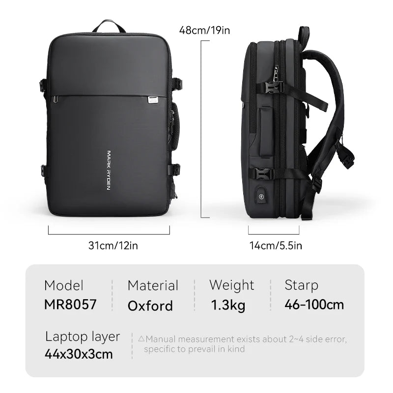 Mark Ryden Multi-Layer Expandable Travel Backpack - 8057 — feature detail