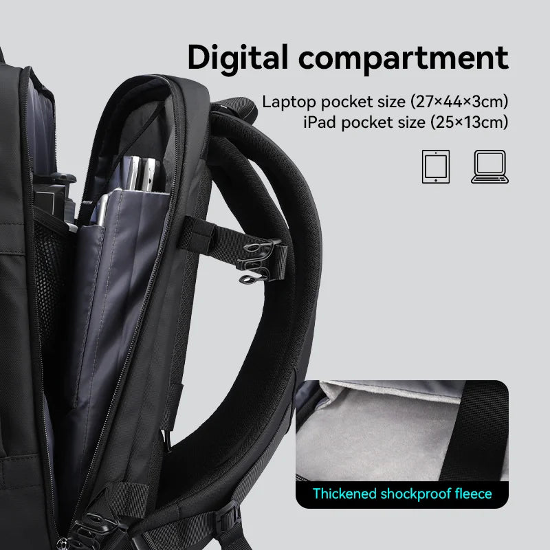 Mark Ryden Large Capacity Travel Backpack - 9299 — pocket layout