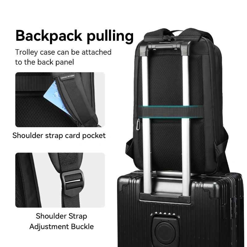 MARK RYDEN MR9008 Casual Lightweight Business Travel Backpack — lifestyle shot