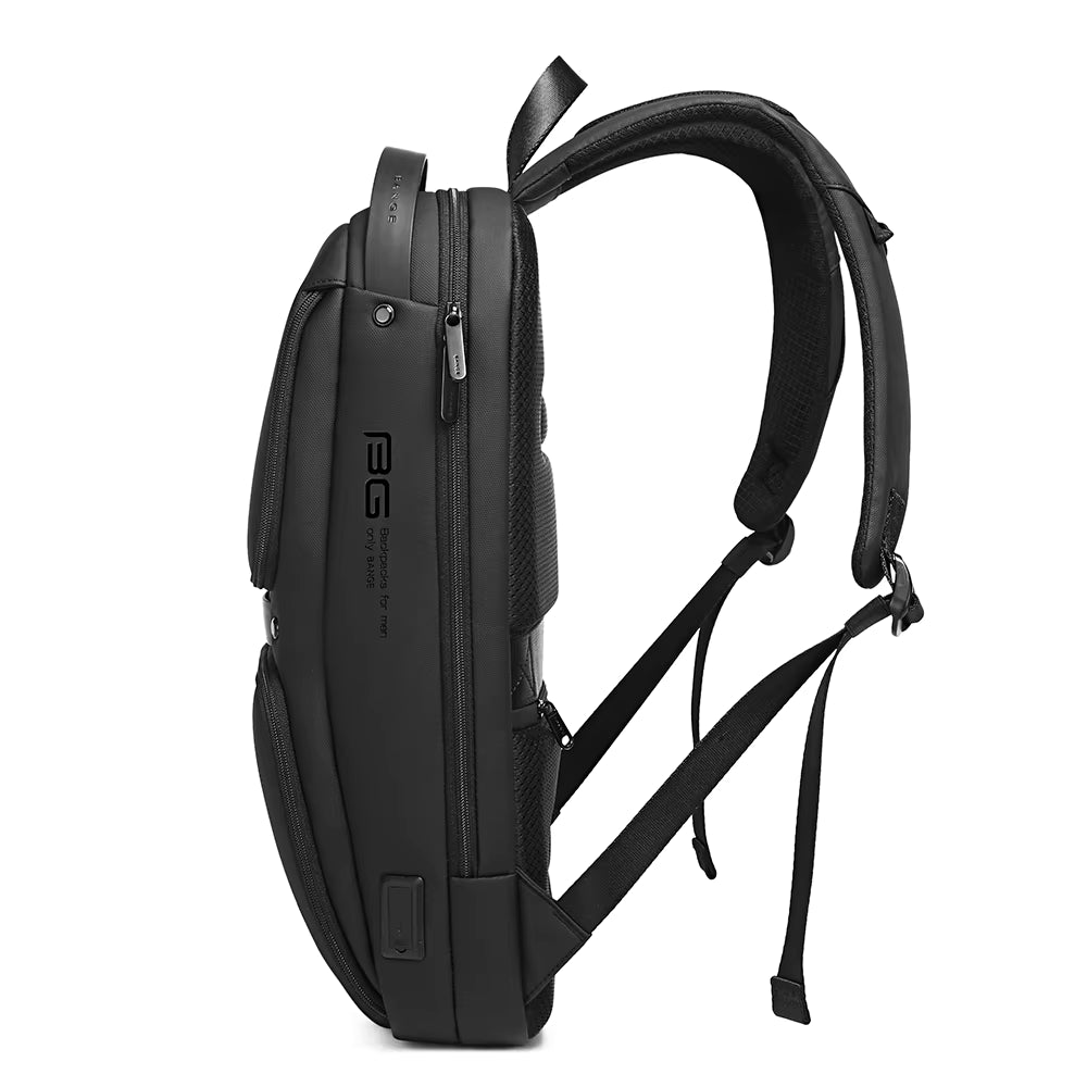 BANGE 7261 Waterproof Large Capacity Laptop Backpack — back panel