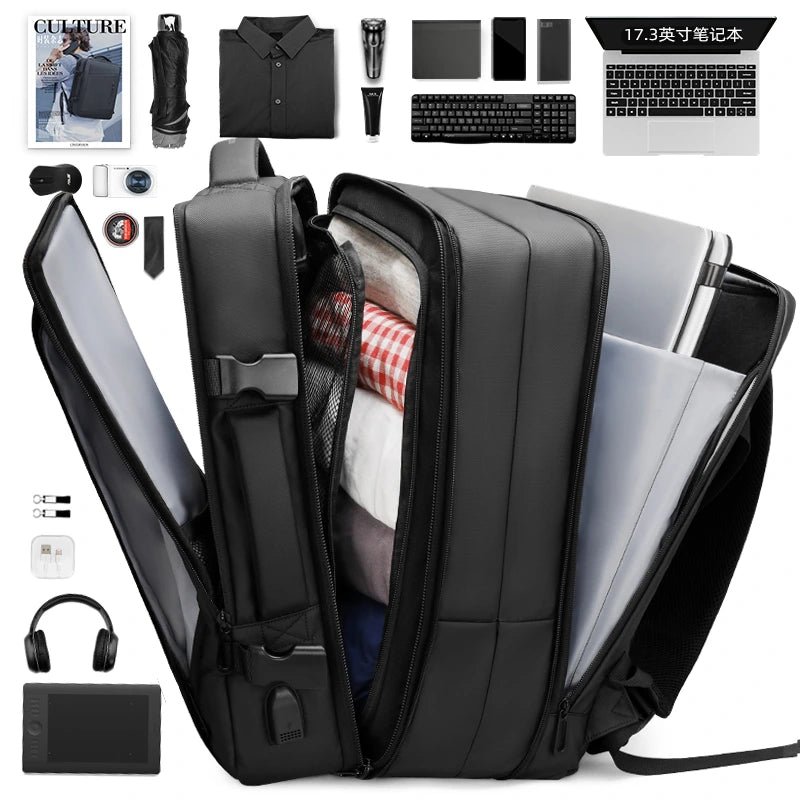 Mark Ryden Large Capacity Travel Backpack - 9299 — packed view