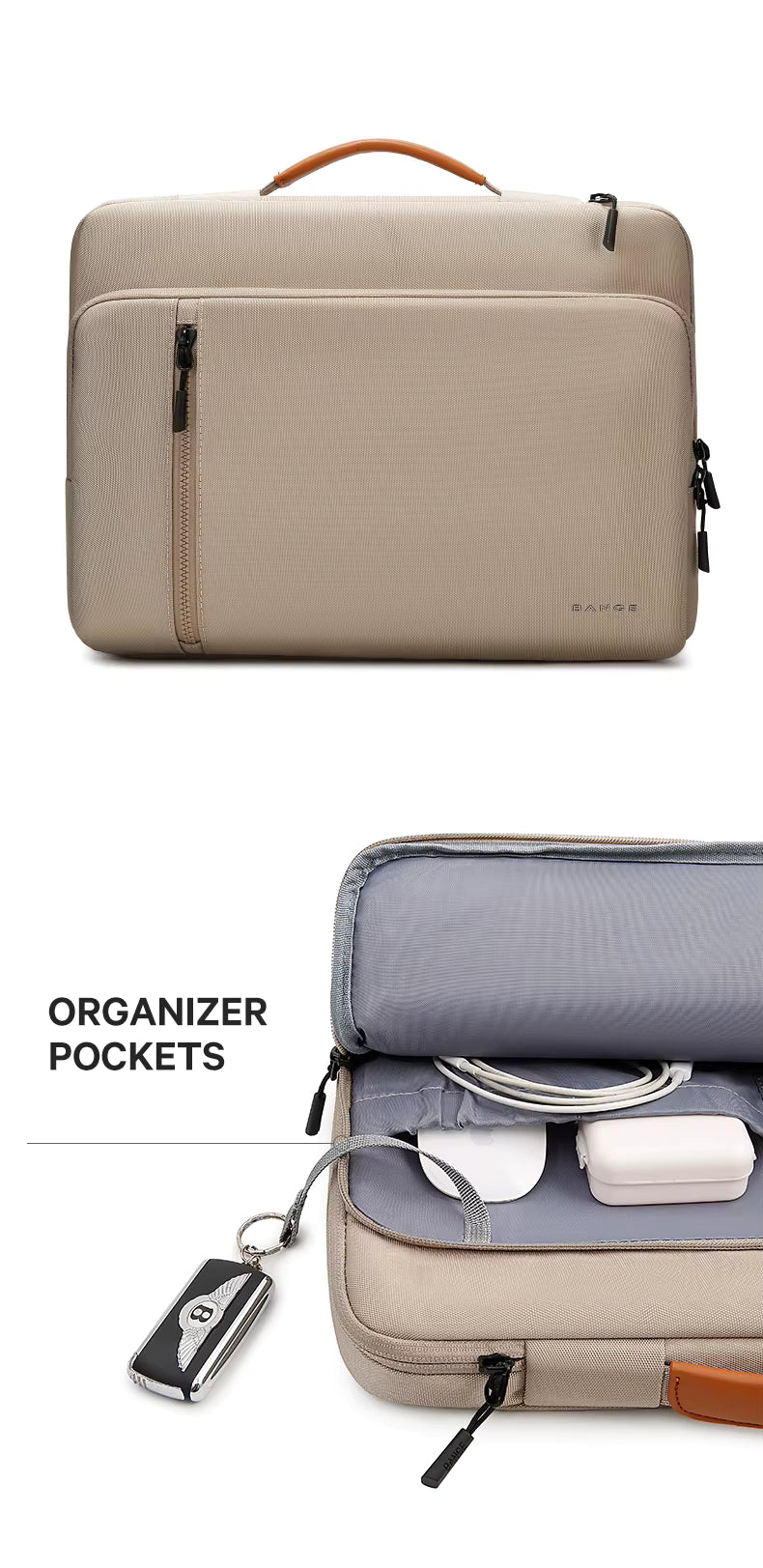 BANGE BG-6802 Laptop Sleeve with Handle — feature detail