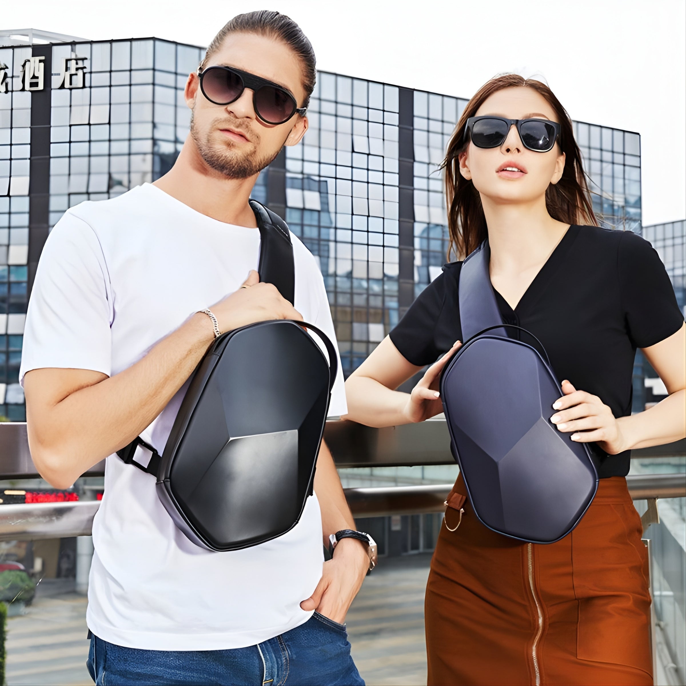 BANGE 7213 Waterproof Anti-Theft Sling Bag — color option