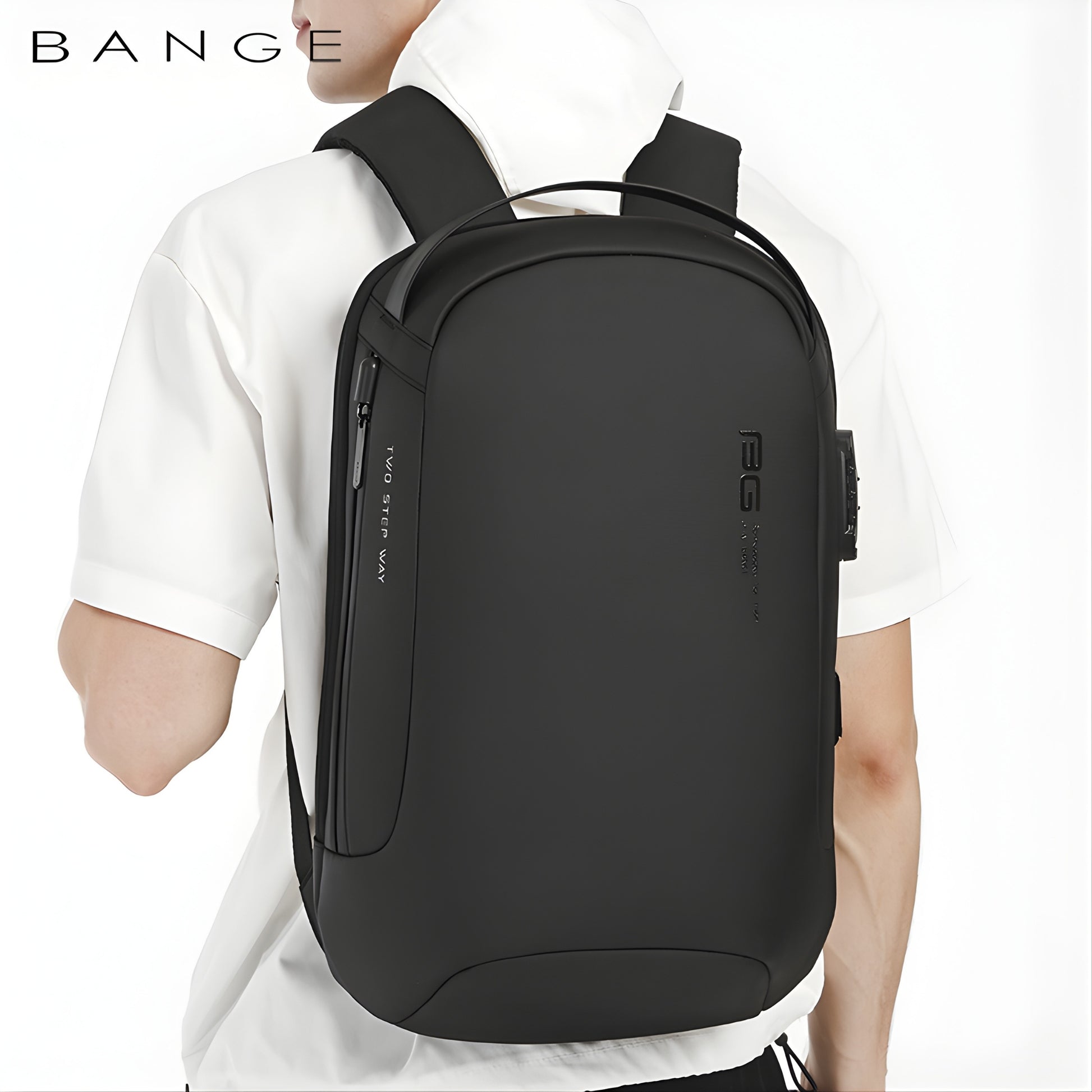 BANGE 7225 Waterproof Anti-Theft Laptop Backpack — lifestyle shot