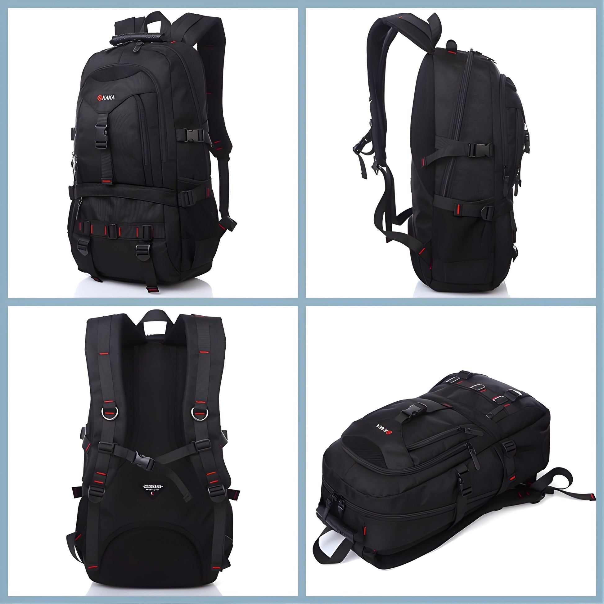 KAKA 2020 Waterproof Anti-Theft Travel Backpack — side detail