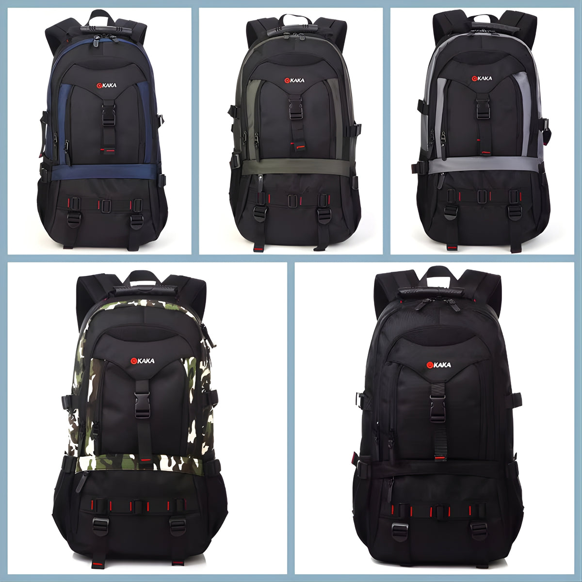 KAKA 2020 Waterproof Anti-Theft Travel Backpack — size reference
