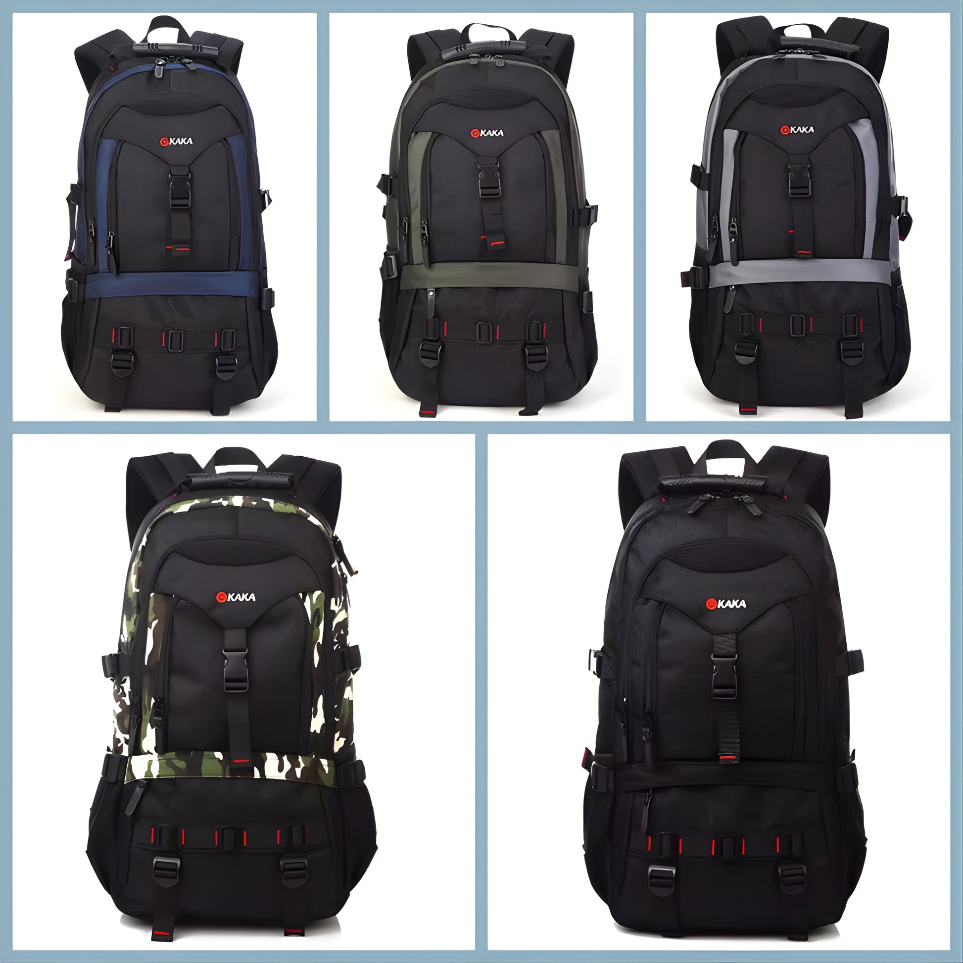 KAKA 2020 Waterproof Anti-Theft Travel Backpack — size reference