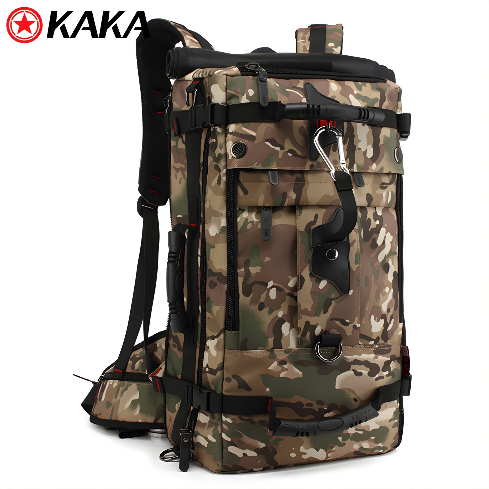 KAKA 2070 Waterproof Hiking Backpack — side detail