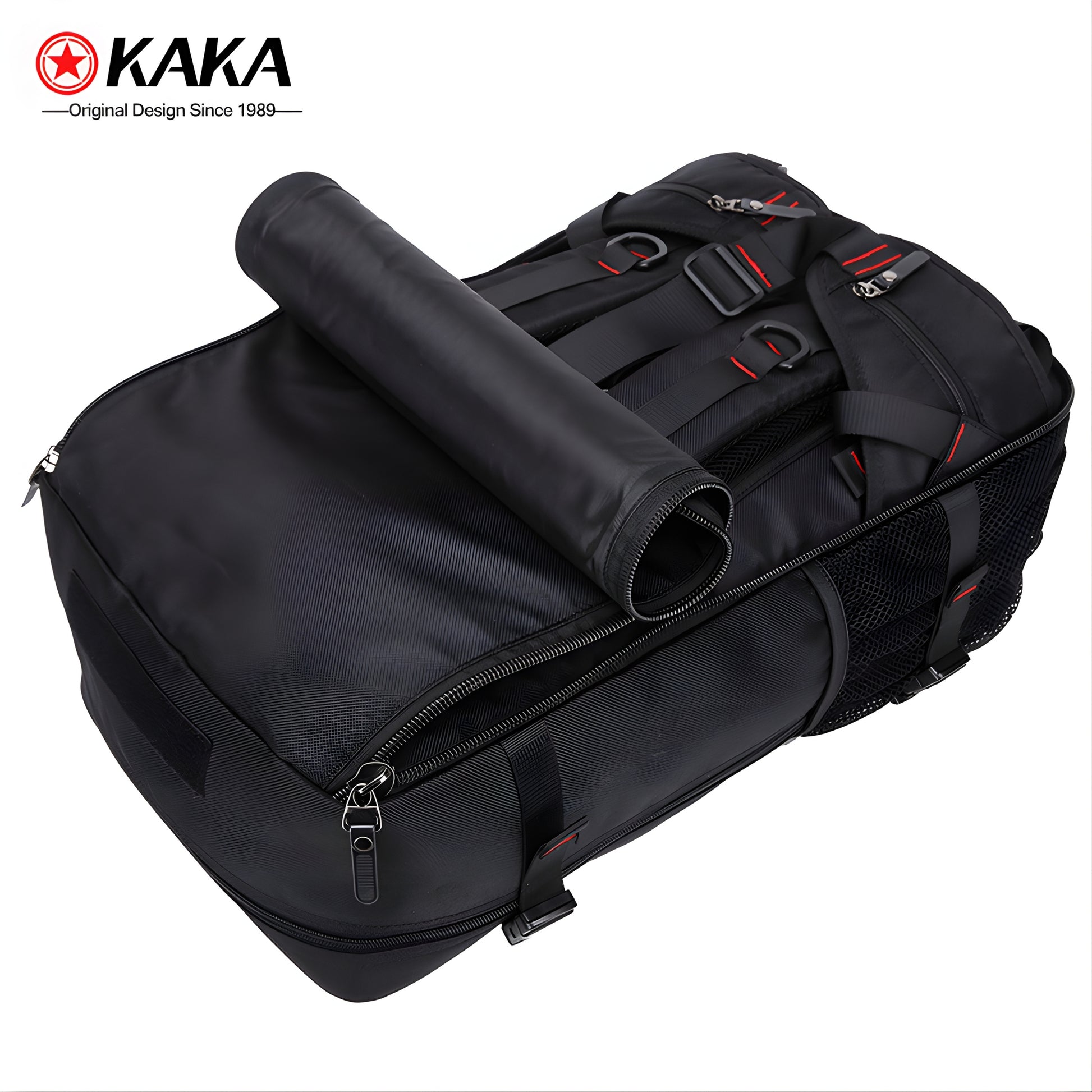 KAKA 2070 Waterproof Hiking Backpack — packed view