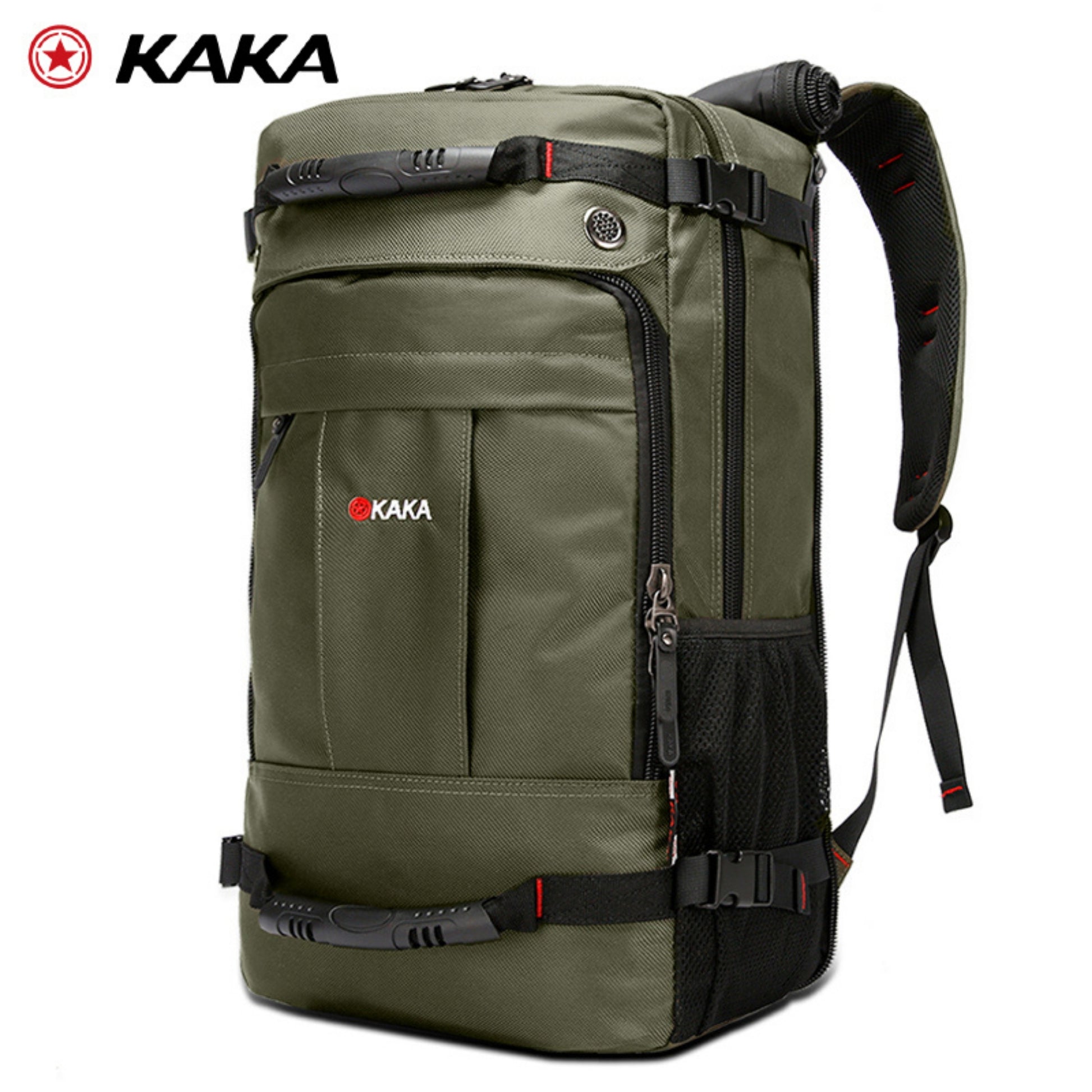 KAKA 2050 Waterproof Hiking Backpack — back panel