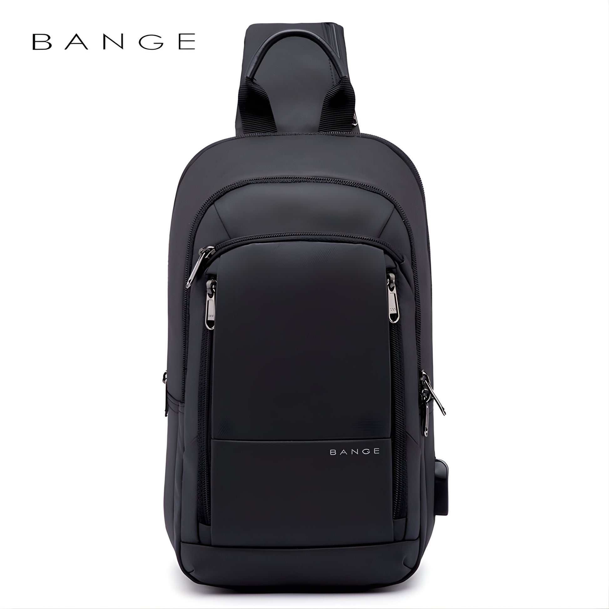 BANGE 1911 Waterproof Anti-Theft Sling Bag — back panel