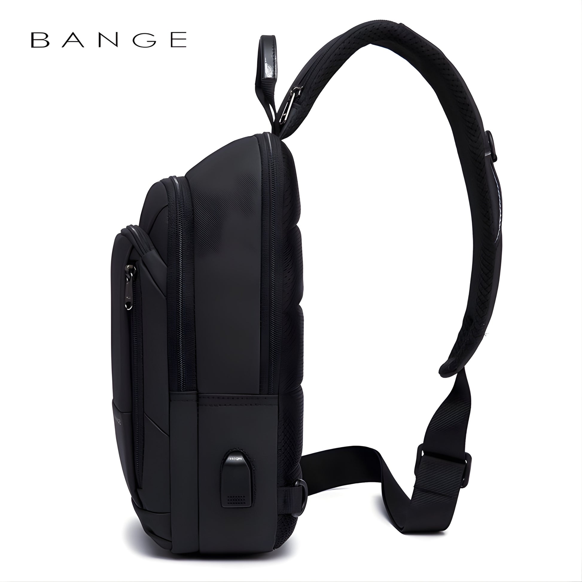 BANGE 1911 Waterproof Anti-Theft Sling Bag — side detail