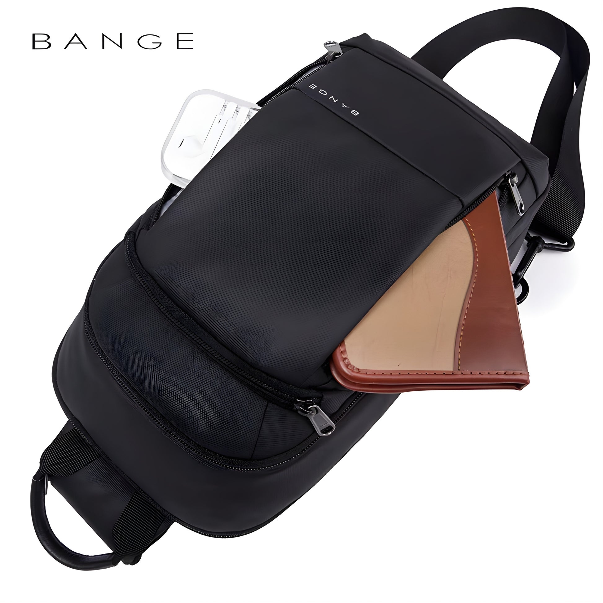 BANGE 1911 Waterproof Anti-Theft Sling Bag — color option
