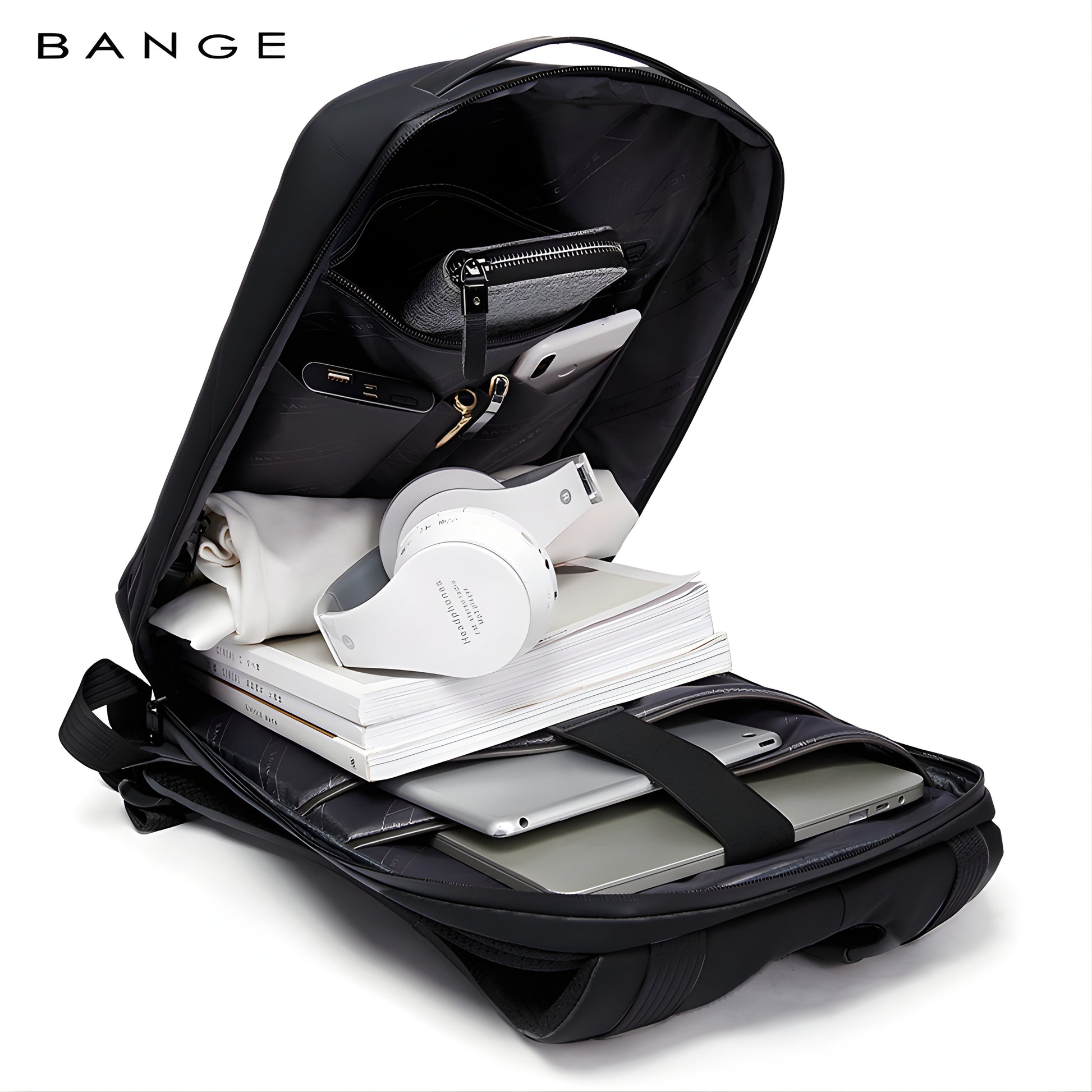 Daca: Business Waterproof Laptop Backpack with Anti-Theft feature — back panel