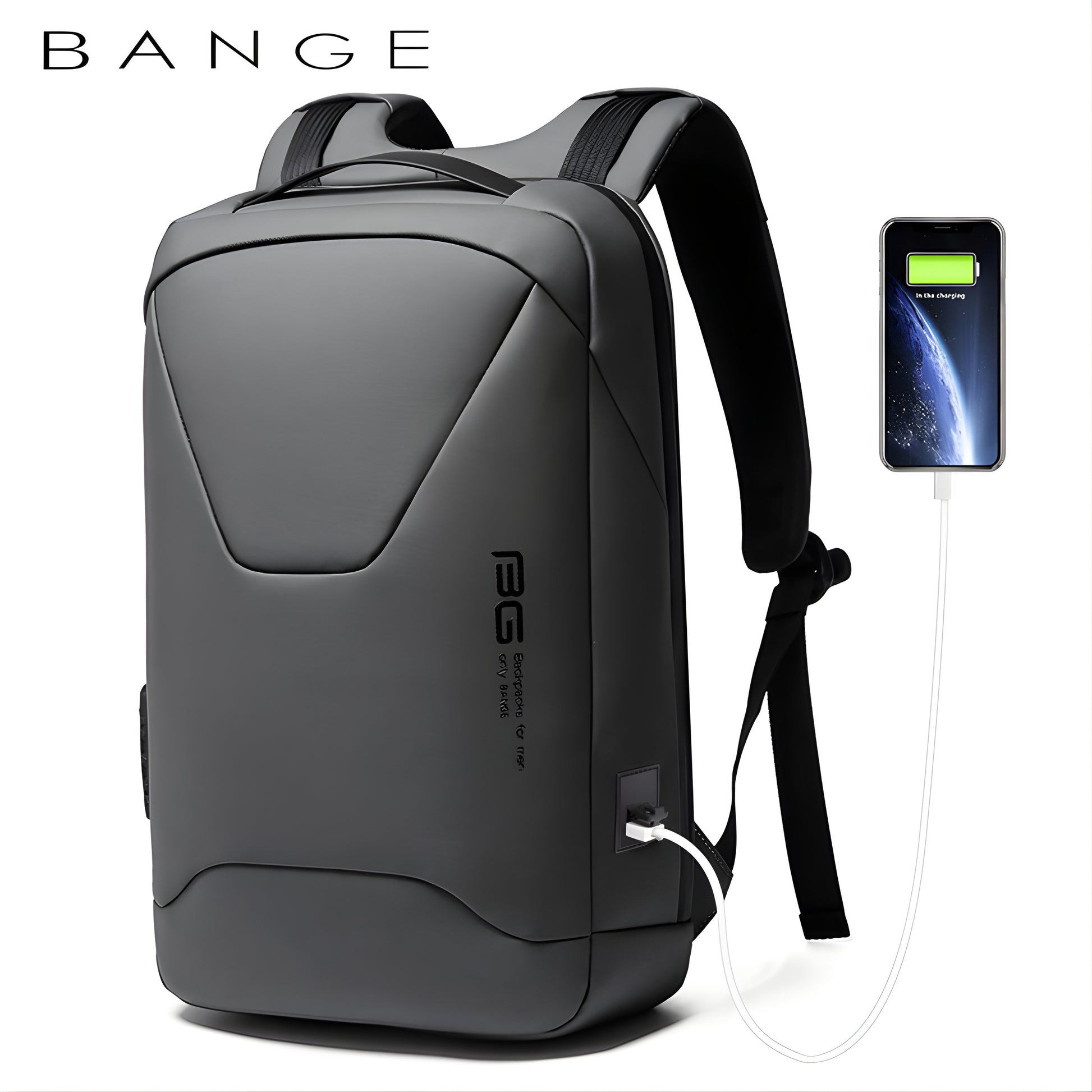 Daca: Business Waterproof Laptop Backpack with Anti-Theft feature — side detail