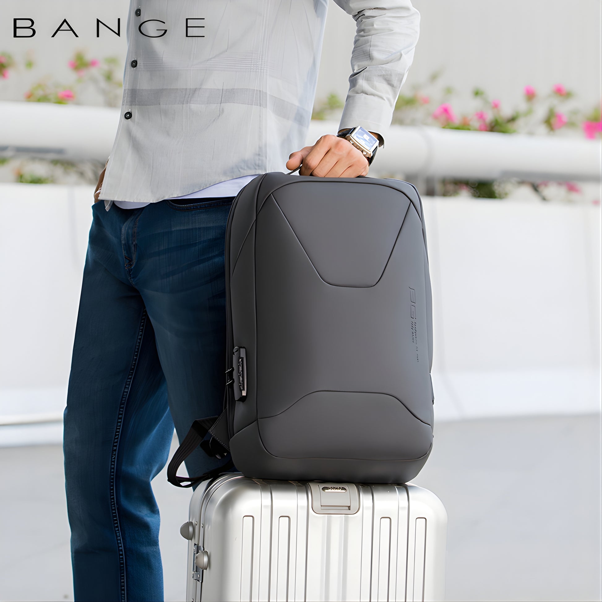 Daca: Business Waterproof Laptop Backpack with Anti-Theft feature — size reference