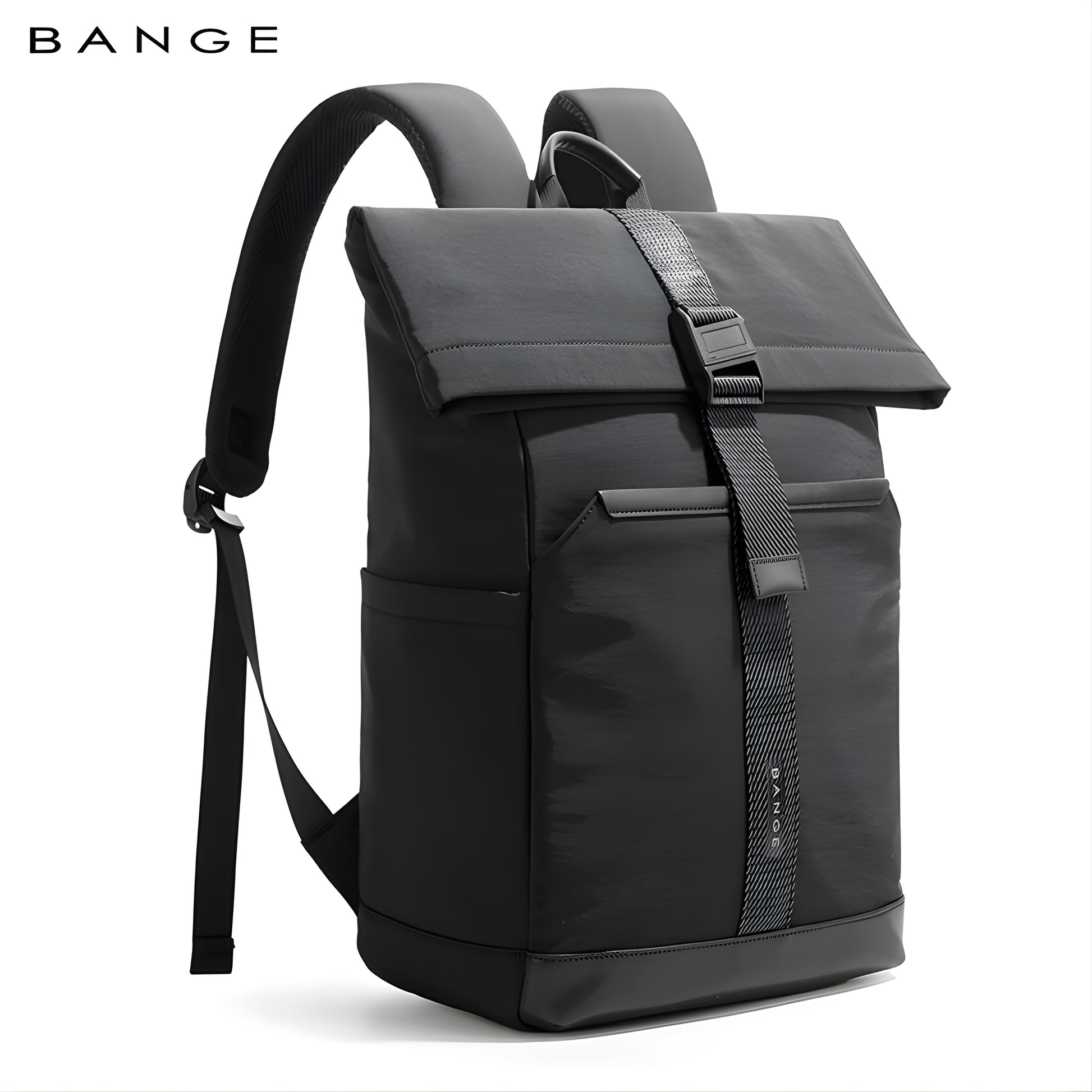 Inci: 21L Lightweight Waterproof Roll-Top with Bottle Holder — back panel