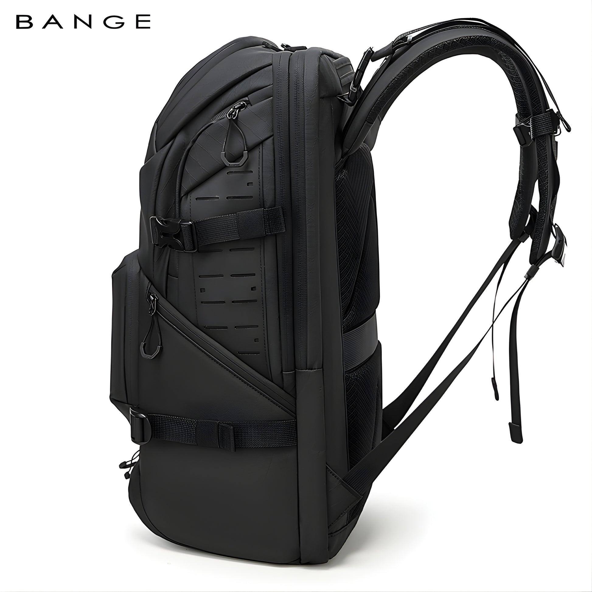 Tuna: Waterproof Multi-Function Outdoor Travel Backpack — side detail