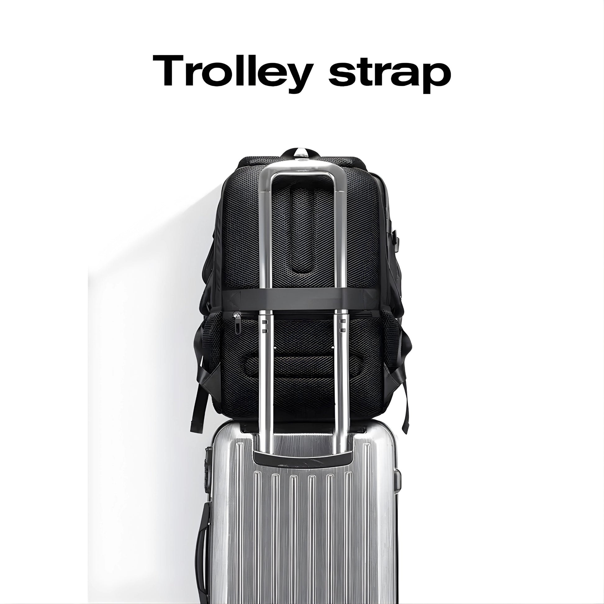 Waco: Multi-Layer Storage Lightweight Laptop Backpack with Side Bottle Pocket — lifestyle shot