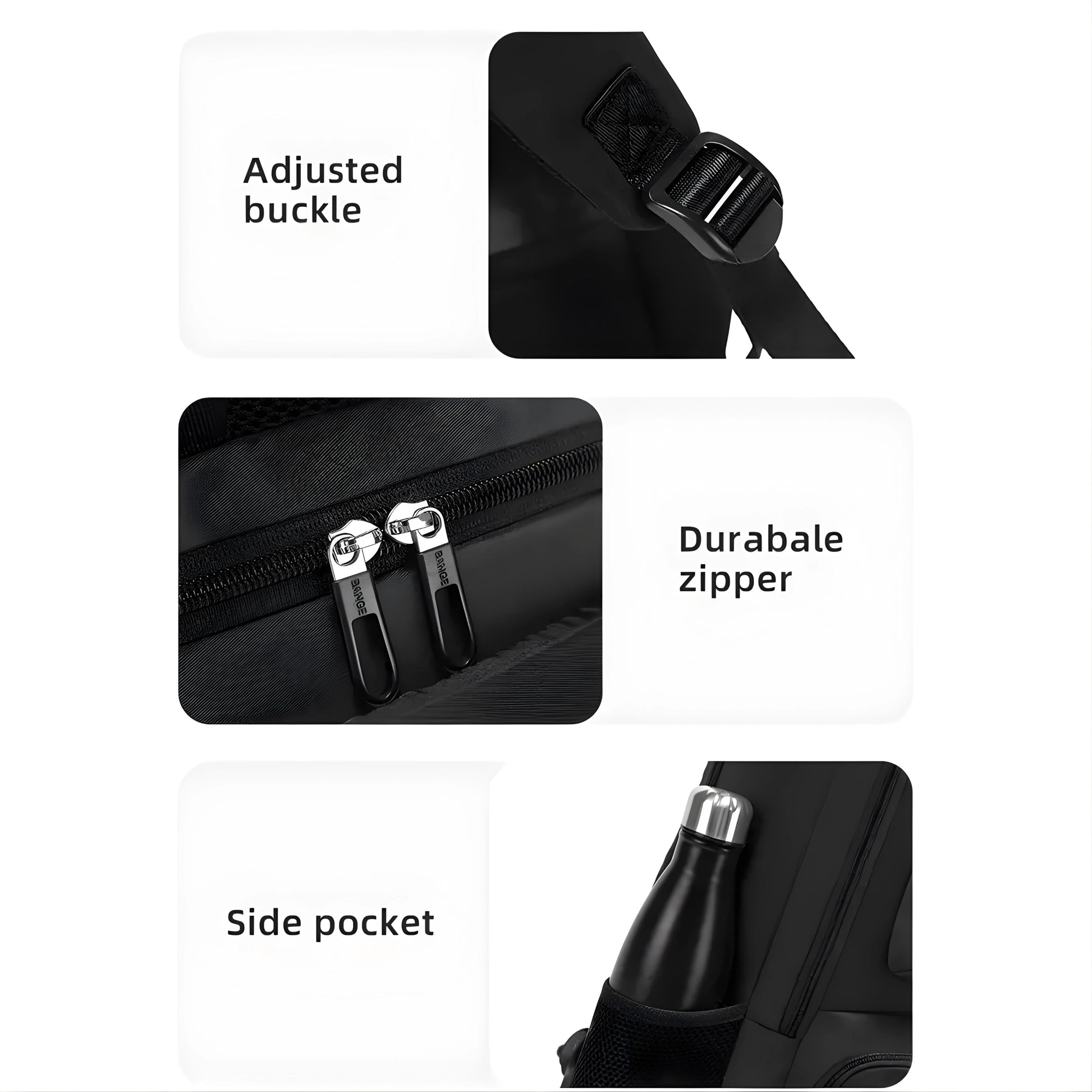 Waco: Multi-Layer Storage Lightweight Laptop Backpack with Side Bottle Pocket — size reference