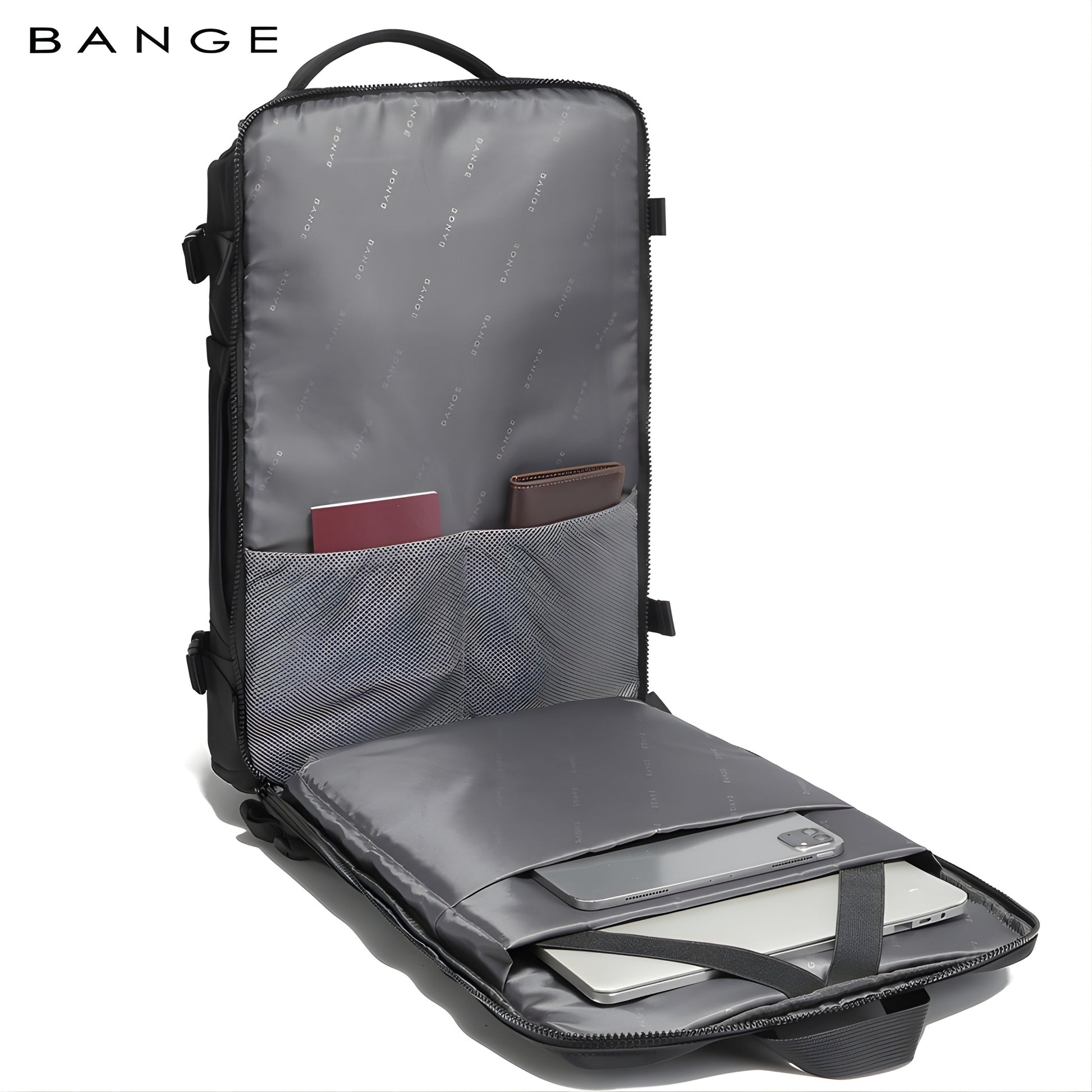 Otis: 24L Waterproof 15'6 Laptop Backpack with Shoe Compartment — interior compartment