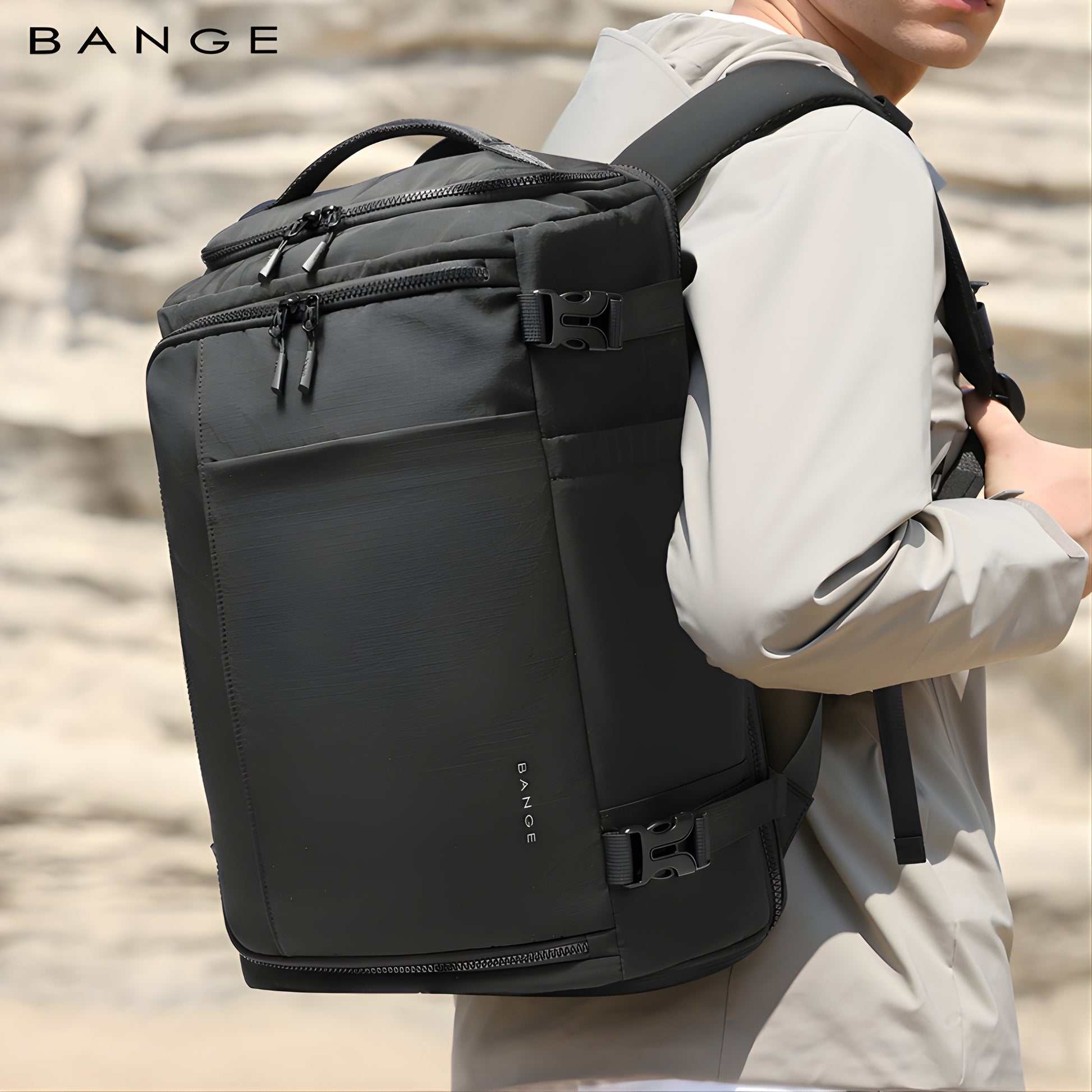 Otis: 24L Waterproof 15'6 Laptop Backpack with Shoe Compartment — size reference