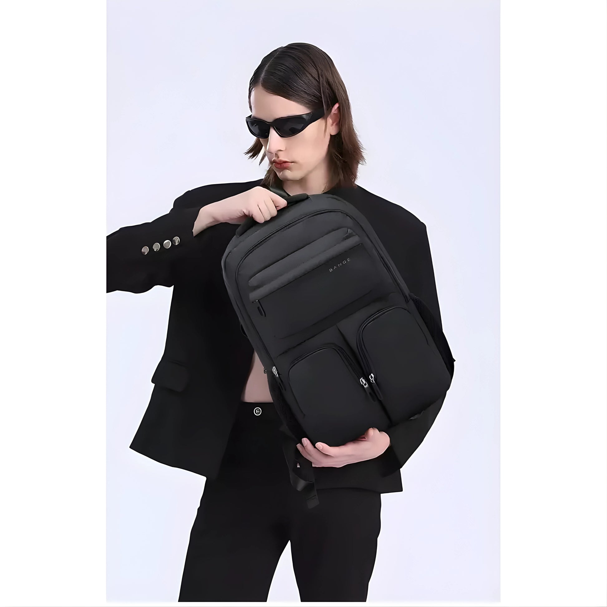 Waco: Multi-Layer Storage Lightweight Laptop Backpack with Side Bottle Pocket — color option