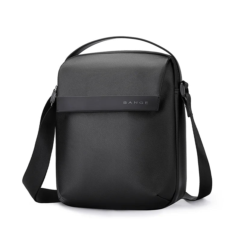 Nytra BANGE 2876 black crossbody sling bag with minimalist design and adjustable strap, ideal for daily use and travel.