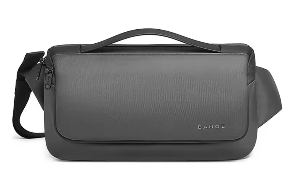 Bange BG-77202 Fonex grey sling bag front view showing minimalist compact design
